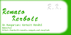 renato kerbolt business card